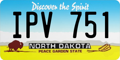 ND license plate IPV751