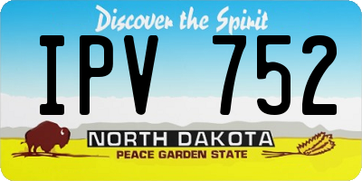 ND license plate IPV752