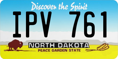 ND license plate IPV761