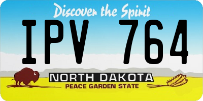 ND license plate IPV764