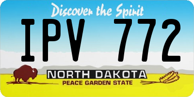 ND license plate IPV772