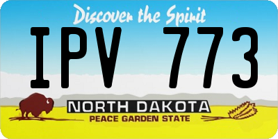ND license plate IPV773