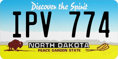 ND license plate IPV774
