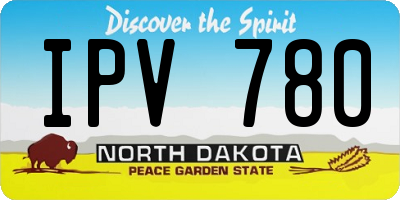 ND license plate IPV780