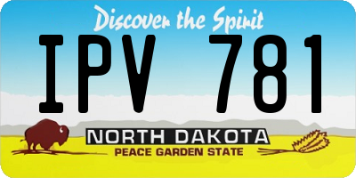 ND license plate IPV781