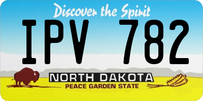 ND license plate IPV782