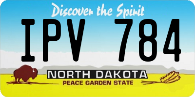 ND license plate IPV784