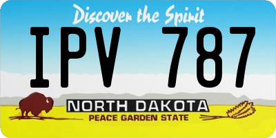 ND license plate IPV787
