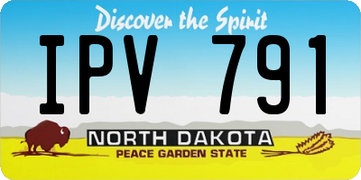 ND license plate IPV791
