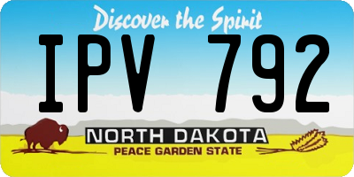 ND license plate IPV792