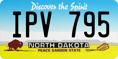 ND license plate IPV795