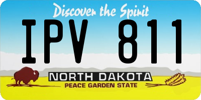 ND license plate IPV811