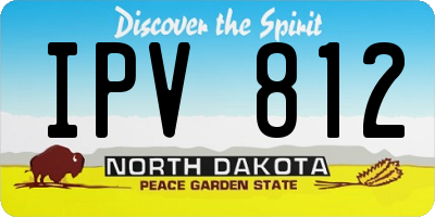 ND license plate IPV812