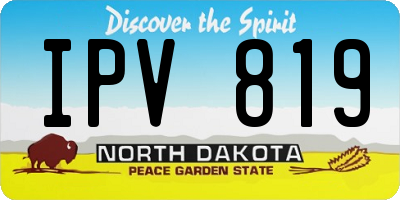 ND license plate IPV819
