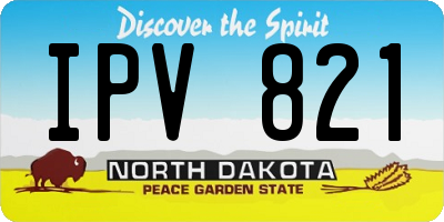 ND license plate IPV821