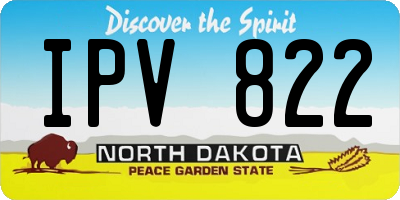 ND license plate IPV822