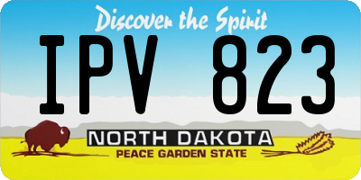 ND license plate IPV823