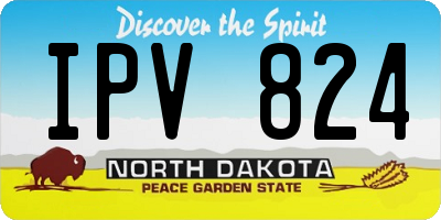 ND license plate IPV824
