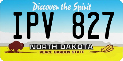 ND license plate IPV827