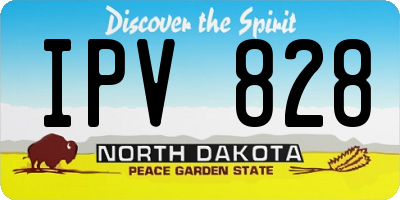 ND license plate IPV828