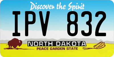 ND license plate IPV832