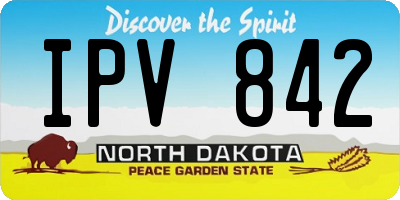ND license plate IPV842