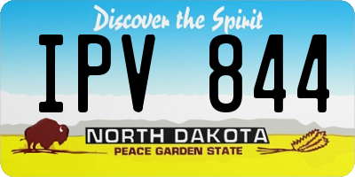ND license plate IPV844