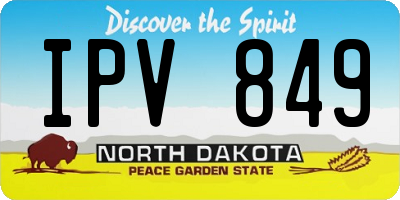ND license plate IPV849