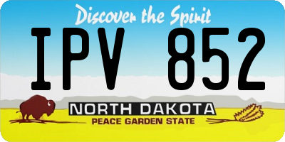 ND license plate IPV852