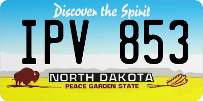 ND license plate IPV853