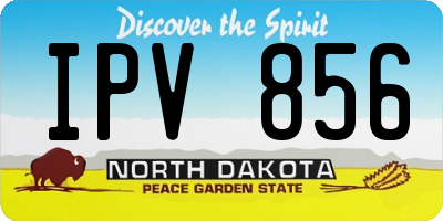 ND license plate IPV856
