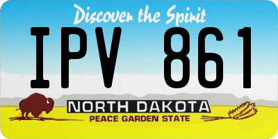 ND license plate IPV861