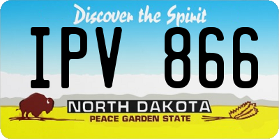ND license plate IPV866