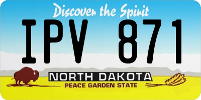ND license plate IPV871