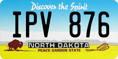 ND license plate IPV876