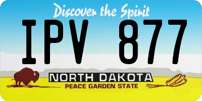 ND license plate IPV877
