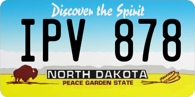 ND license plate IPV878