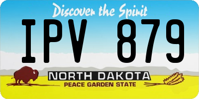 ND license plate IPV879