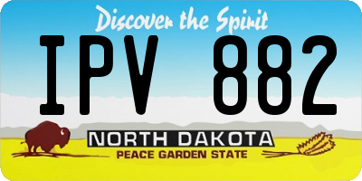 ND license plate IPV882