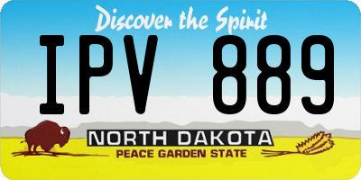 ND license plate IPV889
