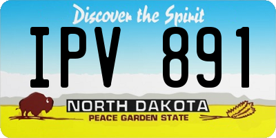 ND license plate IPV891