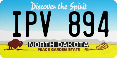 ND license plate IPV894