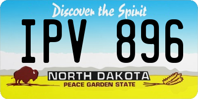 ND license plate IPV896