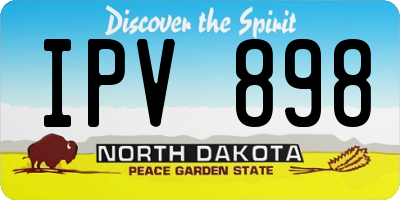 ND license plate IPV898
