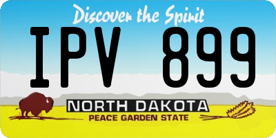 ND license plate IPV899