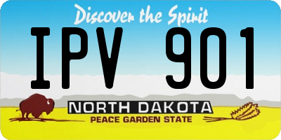 ND license plate IPV901