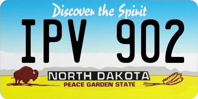 ND license plate IPV902