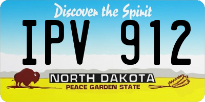 ND license plate IPV912