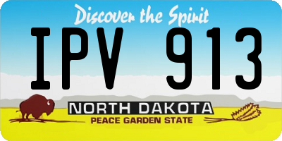 ND license plate IPV913