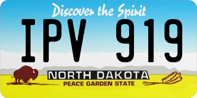 ND license plate IPV919